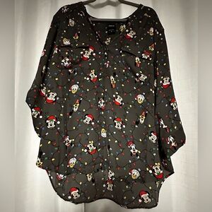 Torrid Harper Christmas Disney Blouse